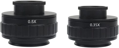 C-Mount Adapter Lens 0.35x 0.5x 1x CTV Tricocular Stereo Microscope 25mm Interface Microscope Camera (Color : 0.35X) in Saudi Arabia