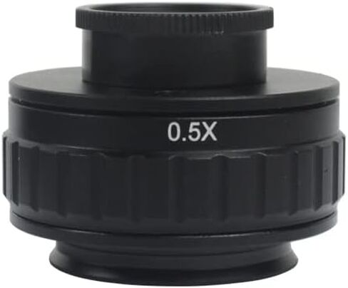C-Mount Adapter Lens 0.35x 0.5x 1x CTV Tricocular Stereo Microscope 25mm Interface Microscope Camera (Color : 0.35X) in Saudi Arabia