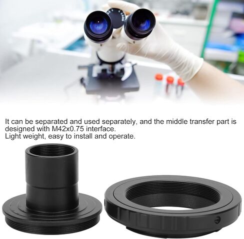 23.2mm T Mounts Adapter Rings, Aluminum Alloy Converter, 23.2Mm Microscope Camera Adapter for Microscope and F Mounts SLR Cameras in Saudi Arabia