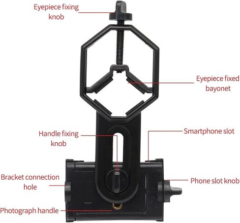 Smartphone Photography Adapter for Digiscoping Microscope Smartphone Cellphone Camera Mount in Saudi Arabia