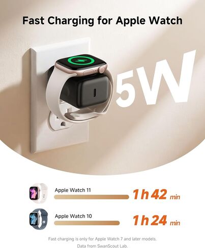 5W Fast Wireless Charger for Apple Watch, 2-in-1 PD 30W Charger Block in Kuwait