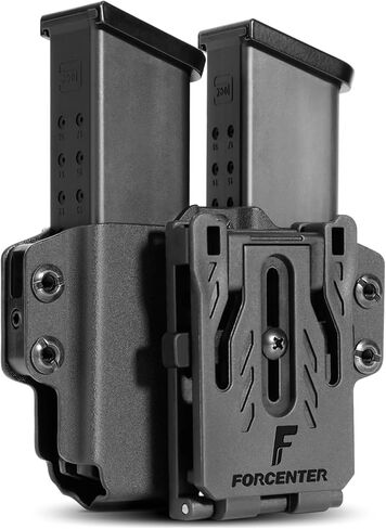حامل مجلة Kydex، حقيبة مجلة Forcenter OWB مزدوجة، حافظة مجلة عالمية لـ Glock/S&W/Ruger/Sig Sauer/Taurus/H&K/Springfield/CZ/1911 Mags in Kuwait