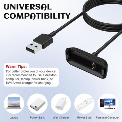 Replacement Charger Charging Cable for Fitbit Inspire 2/Ace 3 Watch in Kuwait