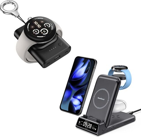 SwanScout Wireless Charger Stand for Google Pixel Watch 3/2 in Kuwait