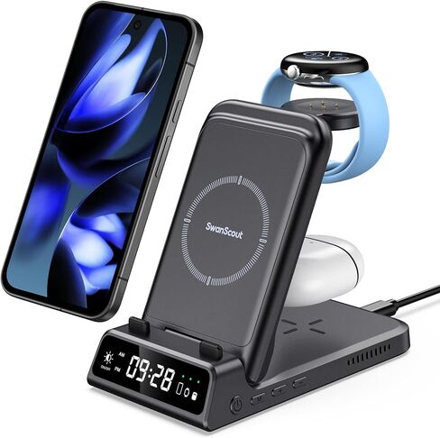 SwanScout Wireless Charger Stand for Google Pixel Watch 3/2 in Kuwait