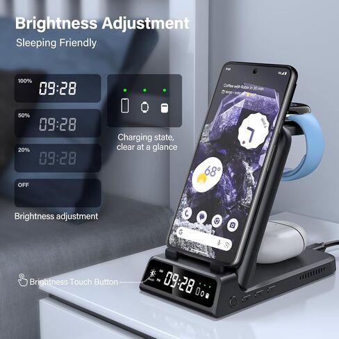 SwanScout Wireless Charger Stand for Google Pixel Watch 3/2 in Kuwait
