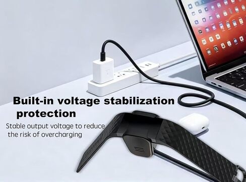 USB Charging Cable Dock Stand for Fitbit 4 Smartwatch 3.3FT in Kuwait