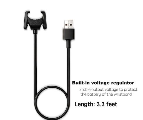 USB Charging Cable Dock Stand for Fitbit 4 Smartwatch 3.3FT in Kuwait