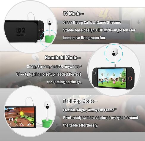 NBCP 720P HD Camera for Nintendo Switch 2, Plug-and-Play Webcam in Kuwait