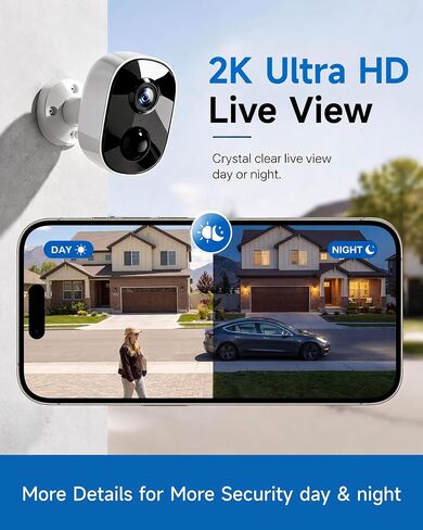 2‑Pack Security Cameras Wireless Outdoor with Upgraded Battery&connection in Saudi Arabia