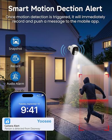2‑Pack Security Cameras Wireless Outdoor with Upgraded Battery&connection in Saudi Arabia