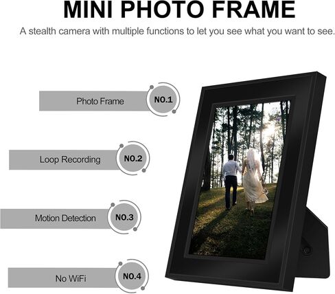 Photo Frame Hidden Camera Mini Spy Video Recorder, Nanny Cam No WiFi in Saudi Arabia