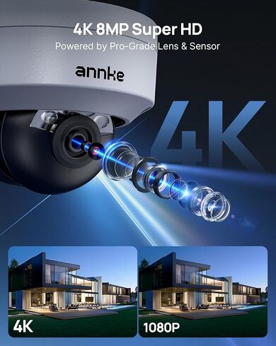 ANNKE 8CH 4K/8MP PoE Security Camera System, Smart Dual Light, 2TB HDD in Saudi Arabia