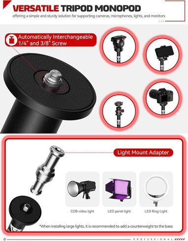 IFOOTAGE Cobra 2 RB-A300-I 60" Iron Round Base Camera Monopod Stand in Saudi Arabia
