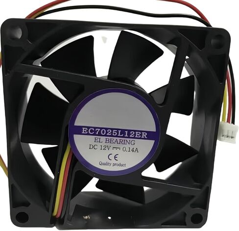 EC7025L12ER DC12V 0.14A 7025 Cooling Fan 70X70x25MM in Kuwait