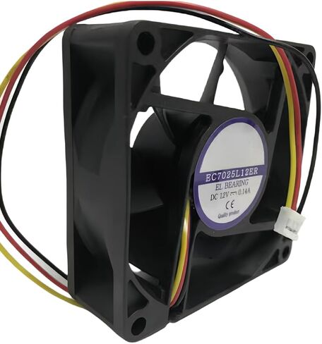 EC7025L12ER DC12V 0.14A 7025 Cooling Fan 70X70x25MM in Kuwait