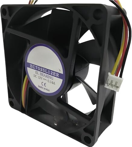 EC7025L12ER DC12V 0.14A 7025 Cooling Fan 70X70x25MM in Kuwait