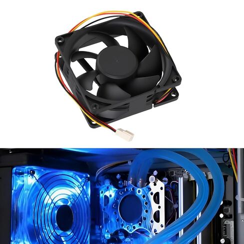80mm 3-Pin 12V Case Fan 80x80x25mm, Compatible with ME80251V1 / EE80251B1-0000-G99, Replaces OEM ME80251V1/EE80251B1-0000-G99 in Saudi Arabia