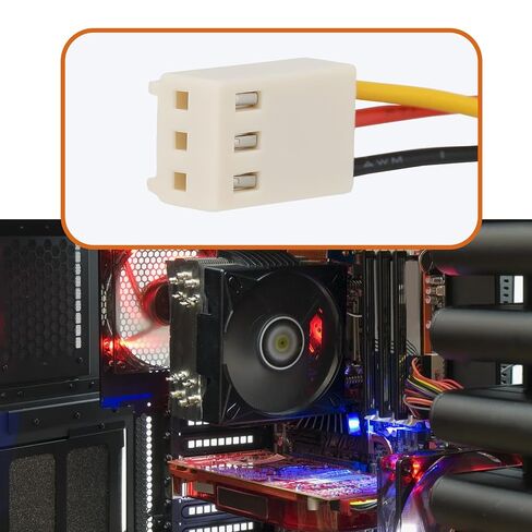 80mm 3-Pin 12V Case Fan 80x80x25mm, Compatible with ME80251V1 / EE80251B1-0000-G99, Replaces OEM ME80251V1/EE80251B1-0000-G99 in Saudi Arabia