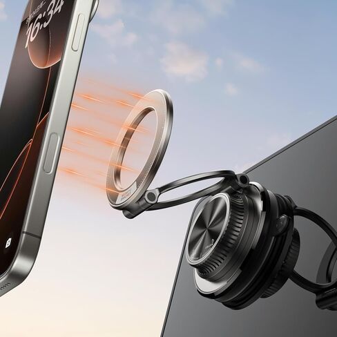 Suction Cup Car Phone Mount, 98 LBS Hold, 360° Zinc Alloy Stand for MagSafe in Kuwait