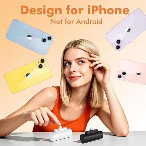 Miady 2-Pack Mini Power Bank Built-in Connector Small Portable Charger in Kuwait