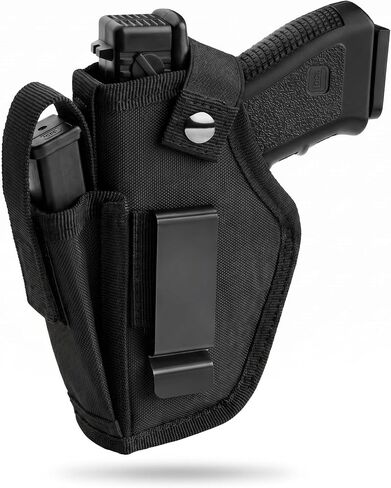 Universal Gun Holster for Men & Women, IWB/OWB 9mm Gun Holsters for Pistols with Mag Pouch, 380 Concealed Carry Pistol Holster for Glock, S&W M&P Shield, Sig and Similar Handguns, Fits Most Brands in Saudi Arabia