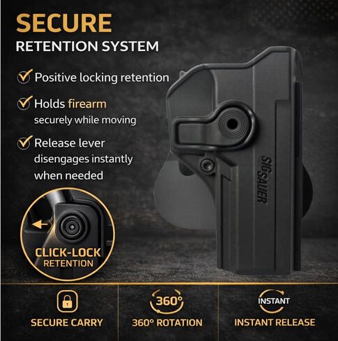 IMI Defense Level 2 Holster for Sig Sauer P320 Full Size, Black in Saudi Arabia