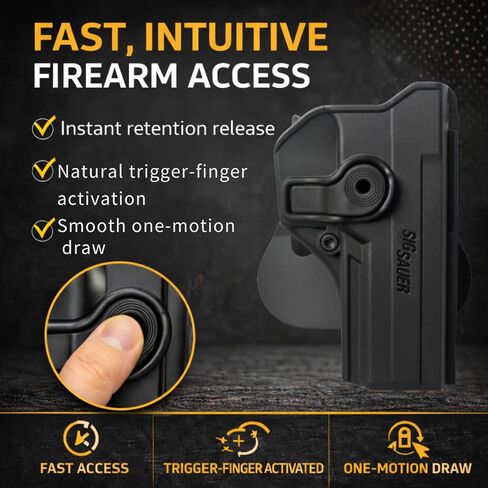 IMI Defense Level 2 Holster for Sig Sauer P320 Full Size, Black in Saudi Arabia