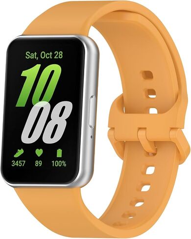 Strap Compatible with Samsung Galaxy Fit 3, Soft Silicone Replacement Band for Galaxy Fit 3 SM-R390, Adjustable Sport Wristband for Men & Women, Multiple Colours in Saudi Arabia