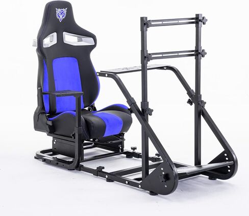 Donext Modern Racing Cockpit with Enhanced Frame, Direct Drive Wheel Support, Universal Console Compatibility & Ergonomic Seat for Extended Gameplay(Black+Red) in Saudi Arabia