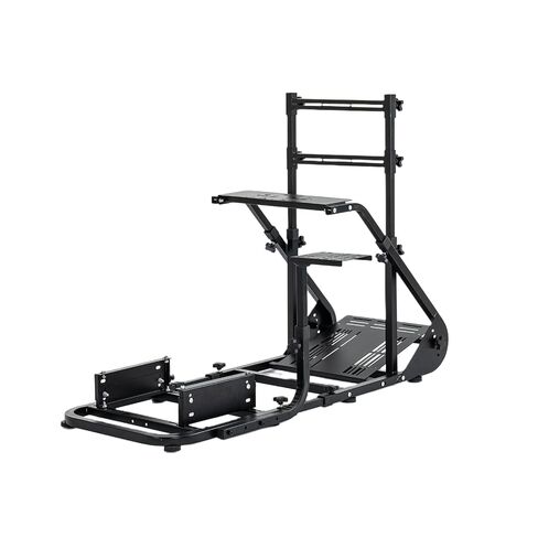 Donext Racing Simulator Cockpit Direct Drive Compatible, Adjustable Seat Cockpit with Reinforced Frame, Universal Gaming Setup for Steering Wheel Pedals(Black) in Saudi Arabia