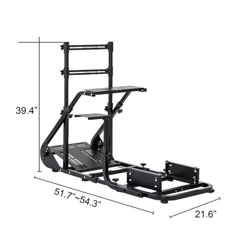 Donext Racing Simulator Cockpit Direct Drive Compatible, Adjustable Seat Cockpit with Reinforced Frame, Universal Gaming Setup for Steering Wheel Pedals(Black) in Saudi Arabia