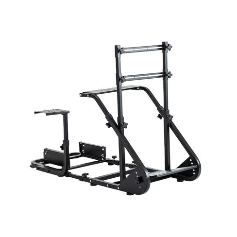 Donext Racing Simulator Cockpit Direct Drive Compatible, Adjustable Seat Cockpit with Reinforced Frame, Universal Gaming Setup for Steering Wheel Pedals(Black) in Saudi Arabia