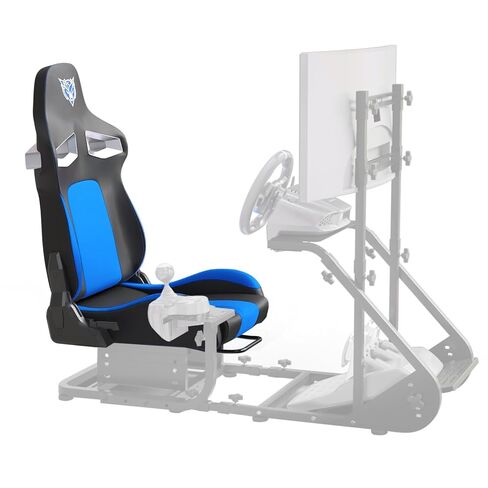 Donext Racing Simulator Direct Drive Compatible Seat, Adjustable Seat with Reinforced Frame, Universal Gaming Rig Lock Slide for Steering Wheel Pedals(Red+Black) in Saudi Arabia