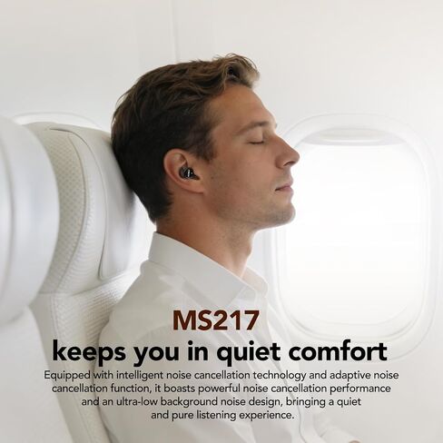MINISO MS217 Sleep Earbuds, Mini in-Ear Design for Side Sleepers, Real-Time AI Translation, 165 Languages & 8 Translation Mode, Clear Calls and Music, Bluetooth 6.0, Ideal for Sleep, Study & Work. in Kuwait