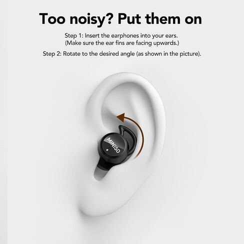 MINISO MS217 Sleep Earbuds, Mini in-Ear Design for Side Sleepers, Real-Time AI Translation, 165 Languages & 8 Translation Mode, Clear Calls and Music, Bluetooth 6.0, Ideal for Sleep, Study & Work. in Kuwait