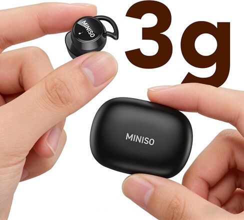 MINISO MS217 Sleep Earbuds, Mini in-Ear Design for Side Sleepers, Real-Time AI Translation, 165 Languages & 8 Translation Mode, Clear Calls and Music, Bluetooth 6.0, Ideal for Sleep, Study & Work. in Kuwait