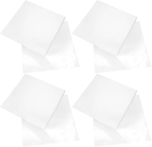 PartyKindom Self-Adhesive Vinyl Record Outer Sleeves Album Storage Sleeves 60pcs Plastic Covers for Protecting Records from Fingerprints in Kuwait
