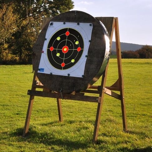 6" Target Stickers for Shooting Practice, Self Adhesive Stickers Indoor/Outdoor Splatter Target Sticker Paper Sticker for Practice-100 Pcs/Roll in Kuwait