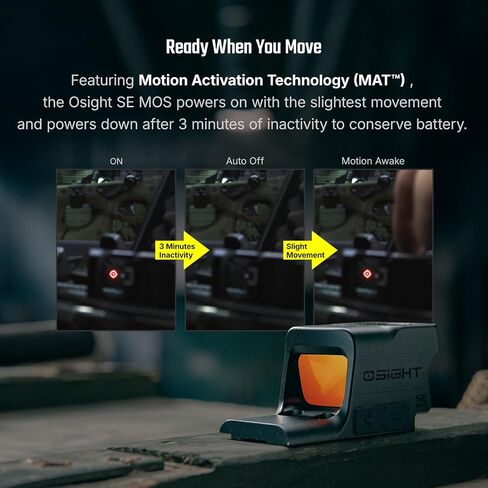 OSIGHT SE MOS Enclosed Red Dot Sight, 2 & 32 MOA Reticle, MOS Slide Mount in Kuwait