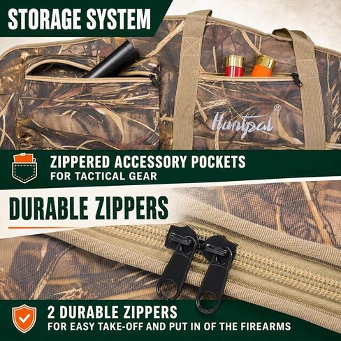 HUNTPAL 52" Soft Gun Case with Scoped Compatibility for Rifle Shotgun in Kuwait