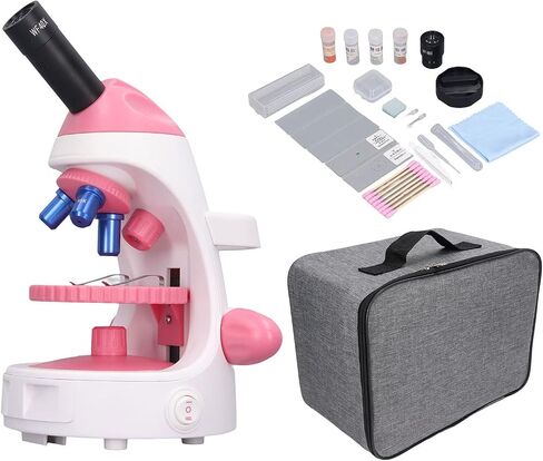 Monocular Microscope Optical Biological Compound Microscope 40X‑640X for Kids School Laboratory in Kuwait
