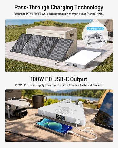 BigBlue Starlink Mini Battery Pack(99Wh/27500mAh), Up to 5 Hours Runtime in Kuwait