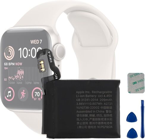 A2721 3.86V 209mAh Battery, Compatible with A-pple Watch Series SE 2nd Gen 2022 40mm GPS Version,Comes with a Battery Installation Tool in Kuwait