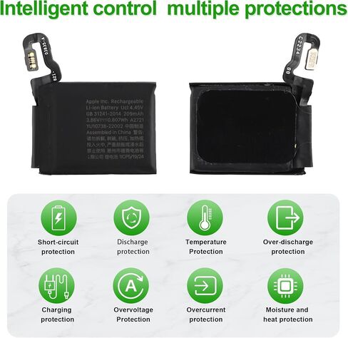 A2721 3.86V 209mAh Battery, Compatible with A-pple Watch Series SE 2nd Gen 2022 40mm GPS Version,Comes with a Battery Installation Tool in Kuwait
