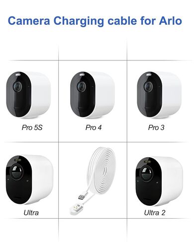 2 Pack 9.8Ft Charging Cable for Arlo Pro Security Camera in Kuwait