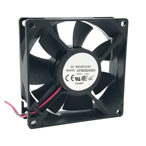 Cooling Fan 80mm AFB0824SH 80 * 25mm DC 24V 0.33A 4000RPM 46.62CFM 2-Pin in Kuwait