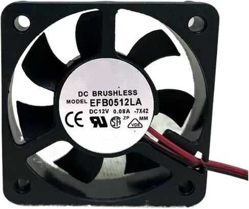 EFB0512LA 5010 5cm 10mm Cooling Fan 12V 0.08A 3-Wire in Kuwait