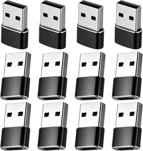 12 Pack USB A to USB C Adapter, USB-Male to USB-C Female Adapter in Saudi Arabia