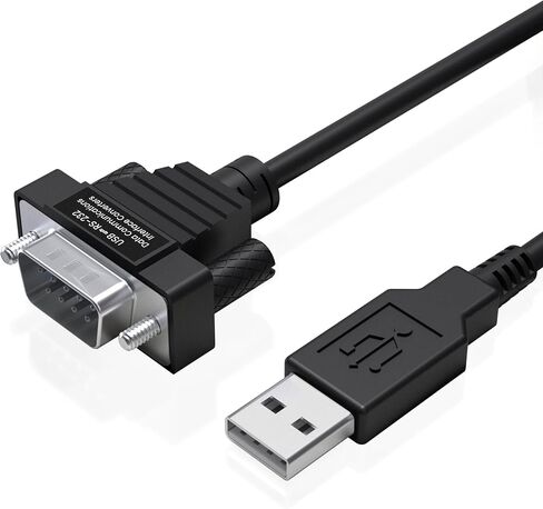 Gearmo® Ultra Compact 8 Inch USB to Serial Cable - Windows/Mac/Linux, 64-bit Compatible RS232 DB9 Adapter with FTDI Chipset in Kuwait